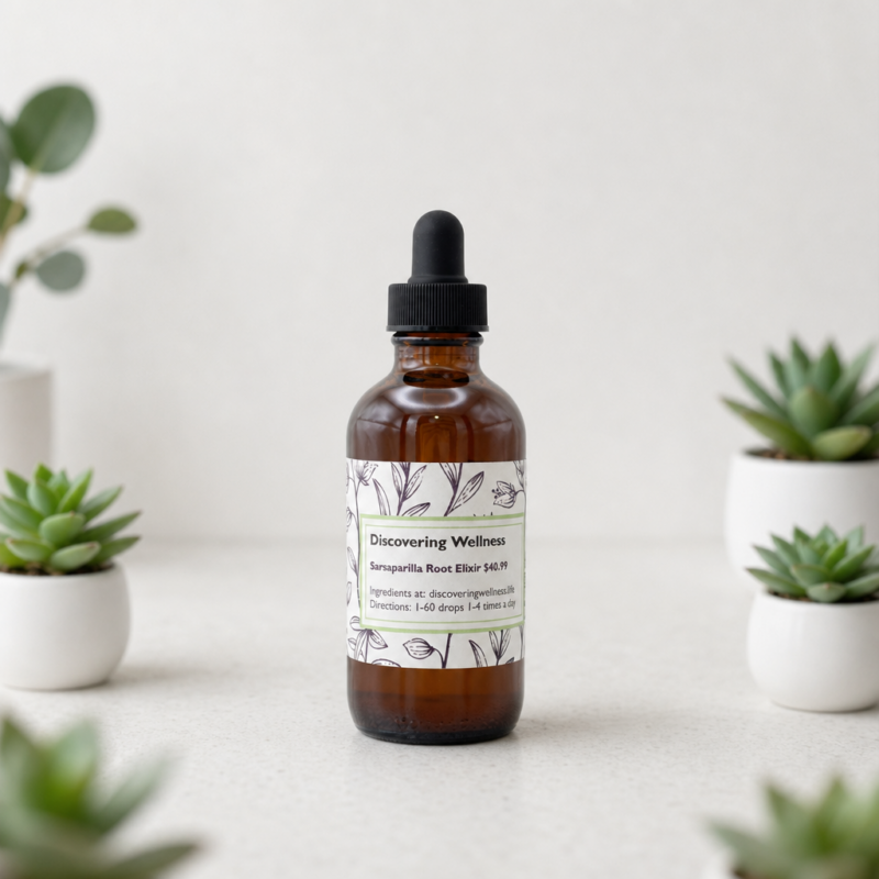 sarsaparilla root elixir tincture